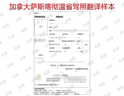 加拿大萨斯喀彻温省驾照翻译样本.jpg